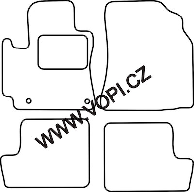 Autokoberce Toyota RAV4 5 dveřová 2003 - 2005 Colorfit Fun (4754)